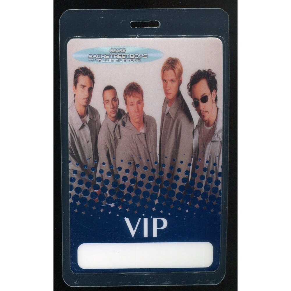 Vintage 1999 2000 Backstreet Boys Backstage VIP Laminate Pass
